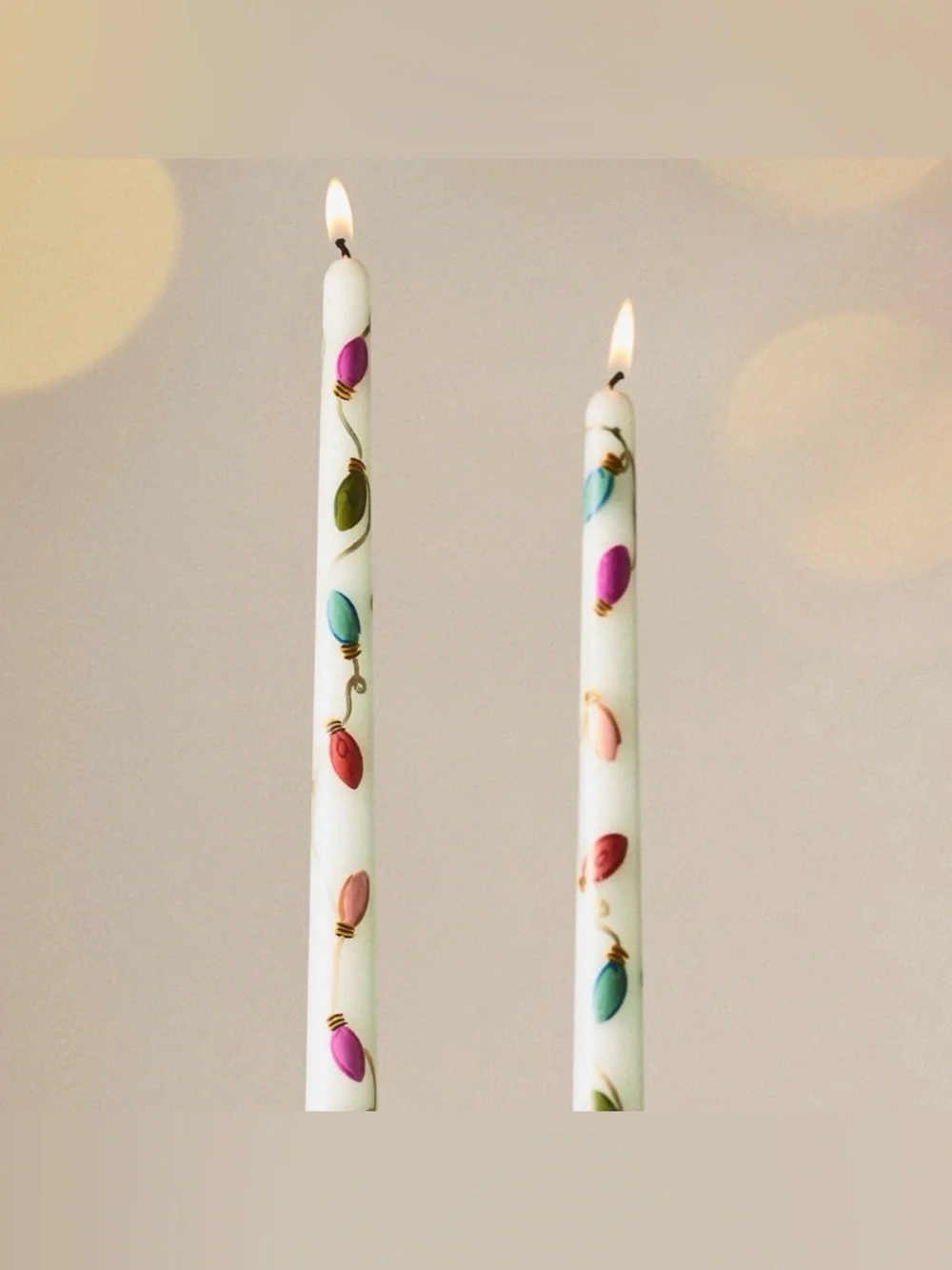 ANTHROPOLOGIE String Light Taper Candles